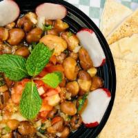 Camel Fava Bowl (The Vegetarian Meat) · Fava beans are slowly cooked to perfection. Comes with Tomatoes, Onions, Garlic, Lemon Juice...