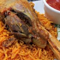  Lamb Shank Platter · Served with rice and salad.