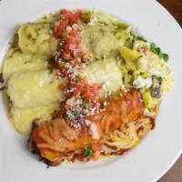 Bandera Enchiladas · Gluten free. A flag of flavors! Flags or “banderas” are the most colorful icons in any cultu...