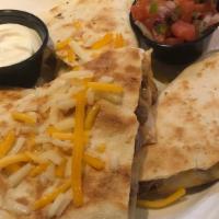 Steak Quesadilla · *Consuming raw or undercooked meats, poultry, seafood, shellfish, or eggs may increase your ...