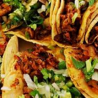 Tacos · Comes with choice of corn or flour tortillas and choice of meat. 1 Taco only
