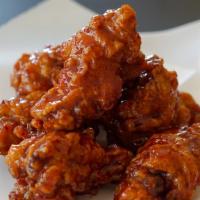 Korean Fried Wings (8Pcs) · Fried Wings tossed in Sweet & Spicy Sauce