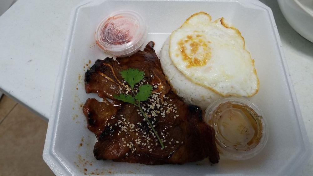 Grilled Pork Chop · Add egg at an additional charge.