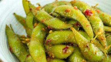 Spicy Edamame · Spicy. Shichimi pepper, mayo topped with parmesan cheese