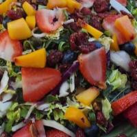 Winter Kale Salad · Mixed of Rainbow Kale, Napa cabbage, red cabbage, brussel sprouts and radicchio, topped with...