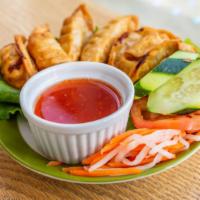 Fried Potsticker · Deep fried potstickers come with option of chicken or pork. Each order comes with 6 pieces a...