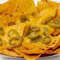 Classic Nacho! · Queso and Jalapenos!