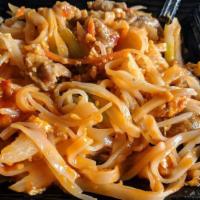 Pad Thai  · Popular entree, no MSG. Stir fried rice noodles with egg, bean sprouts, onions, carrots and ...