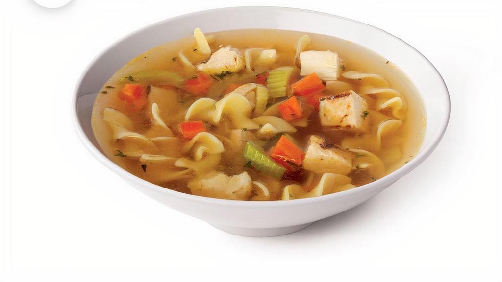 Chicken Vegetable Noodle · 16oz cup of soup .  Gluten Free , Dairy Free
