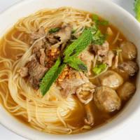 Pho' Noodle Soup · Choice of chicken, beef, pork, shrimp or seafood. Comes with rice noodles, bean sprouts, gre...