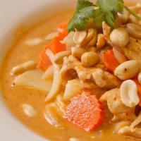 Massaman Curry · Our famous, typical dish from Thailand, includes chunks of beef or chicken, simmered overnig...