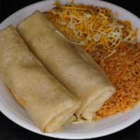 Two Beef Burrito Plate · 
