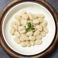 Custom Gnocchi · Gnocchi cooked al dente with your choice of protein, toppings and homemade sauce.