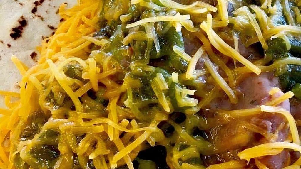 8    Beans, Cheese, And Green Chile · 