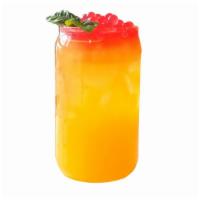 Mango Fruit Juice (Aloe, Popping Boba) · No-Caffeine, kids-friendly.