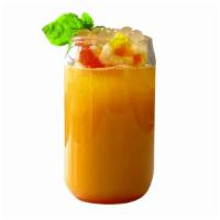 Mos Tea(Crystal+Rainbow+Basil) · Combination of Mango, Orange and Strawberry