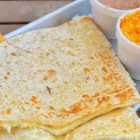 Flour Cheese Quesadilla Side Of Rice And Beans 4Oz · rice and beans