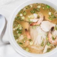 Noodle With Shrimp & Chicken Soup · Rice or egg. Hu tieu hoặc tại con gà.