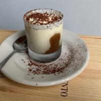 Nutella Tiramisu · Lady fingers soaked in espresso and topped with nutella mascarpone cream. (Contains nuts)