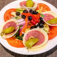 Antipasto · ham, salami, provolone, roasted peppers, olives, red onion, tomato, artichoke hearts, pepper...