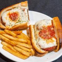 Chicken Parm Sub · breaded chicken breast, housemade tomato sauce,. mozzarella cheese, fresh basil. with choice...