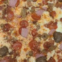 16 - Meat Lover · pepperoni, sausage, meatball,. ham, pig candy