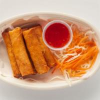 Crispy Egg Rolls-Vegetable · 5 pieces. Served with sweet chili sauce.