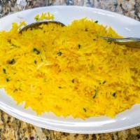Yellow Fried Rice · Basmathi rice tempered with cumin seed and touch of turmeric powder.