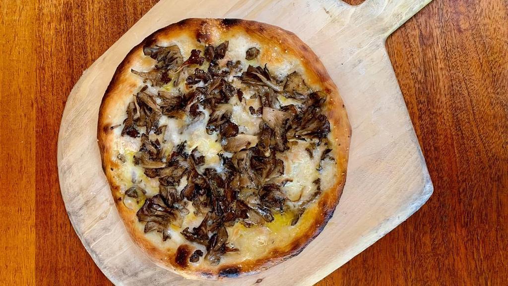 Funghi Pizza · Roasted Mushrooms, Garlic, Taleggio, Truffle Oil (vegetarian)