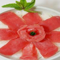 Tekka Don · Sliced red tuna over a bowl of rice