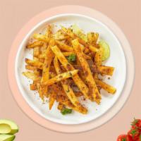 Ghost Rider Fries · Idaho potato fries cooked until golden brown and garnished with spicy seasoning.
