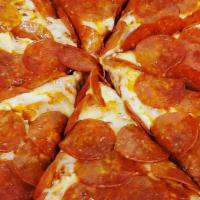 Pepperoni · Generous servings of pepperoni slices smothered in extra melt-in-your-mouth cheese. 16″ pepp...