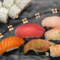 Sushi Platter · Raw. Six pieces of chef choice nigiri and one California roll.