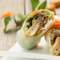 Tofu Salad Rolls · rice paper rolls with fried tofu, noodles, lettuce, sprouts & peanut sauce. (4 pc)