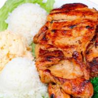 Hawaiian Bbq Chicken · Grilled boneless and skinless chicken marinated in Hawaiian, BBQ sauce.