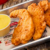 Chicken Fingers (16) · Served hot, medium, parmesan garlic, BBQ, lemon pepper, or plain with your choice of ranch, ...
