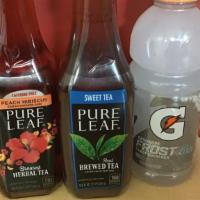 Iced Tea Or Gatorade · Pure Leaf Bottled Tea, or Gatorade *Flavors subject to change
