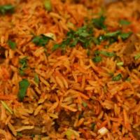 Biryani · Mix biryani of lamb, shrimp, chicken, and fresh vegetables seasoned with saffron and garnish...