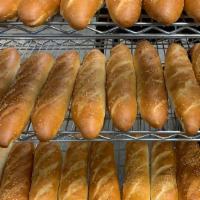 Baguette · French style baguette with sesame seeds