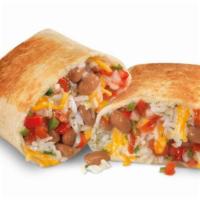Brc Burrito · Pinto beans, cilantro-lime rice, 4-cheese blend, hot sauce and pico de gallo in a grilled to...