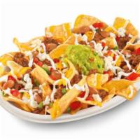 Super Nachos · Charbroiled chicken or charbroiled steak or beef, with cheese and pico de gallo.