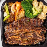 Galbi Regular · Grilled short ribs in Hippo BBQ Style.