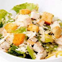 Chicken Caesar · chopped romaine lettuce / grilled chicken / parmesan-romano-asiago cheese blend / house-made...