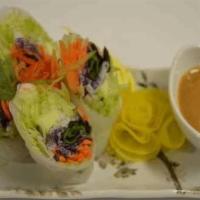 A3 Salad Roll · Refreshing mix of crispy vegetables, with shrimp and wrapped in soft rice paper rice noodles...