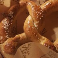 Soft Pretzel Sticks · Soft, buttery and lightly salted pretzel sticks served with our cheese & ale fondue.
