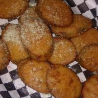 Fried Zucchini · Beer battered zucchini slices served with ranch.