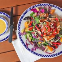 Key West Salad · Grilled chicken breast, fresh pico de gallo, pineapple, mandarin orange, and crispy tortilla...