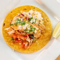 Dirty Bird Taco · Your choice of flour or corn tortilla filled with buttermilk fried chicken, sweet cider slaw...