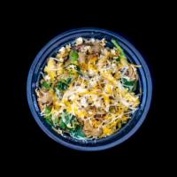 Breakfast Bowl  · Three scrambled eggs, Potatoes, Your choice of meat, Shredded Cheese, Your choice of Veggies...