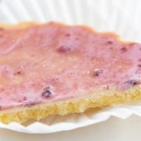 Marionberry Charm Cookie Wedge Bite · buttery cookie with delectable marionberry glaze
